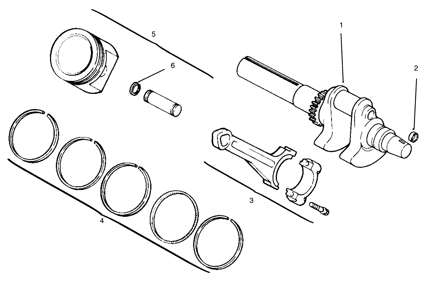 Crankshaft, Piston And Rings
