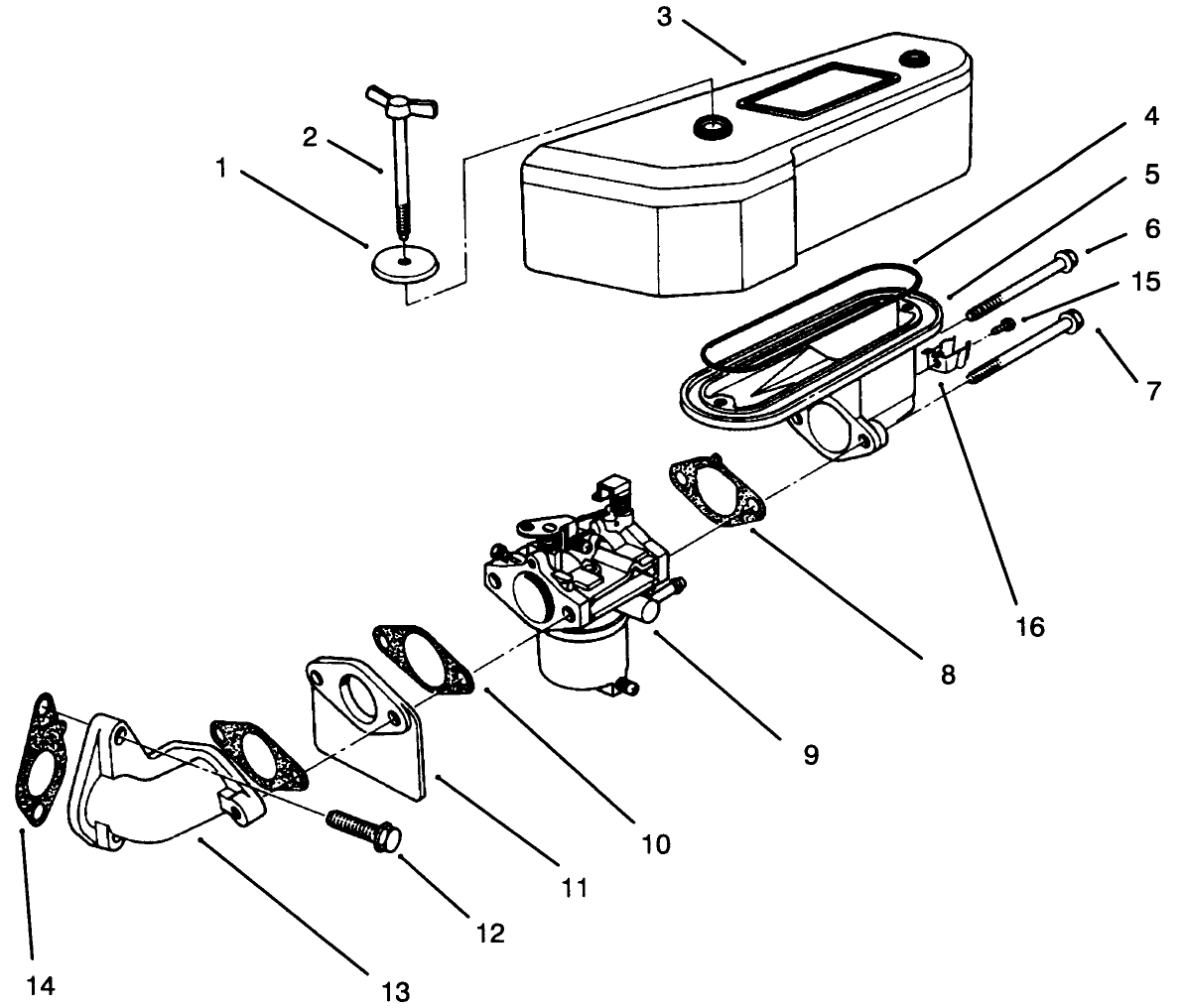 Air Cleaner & Carburetor Assembly
