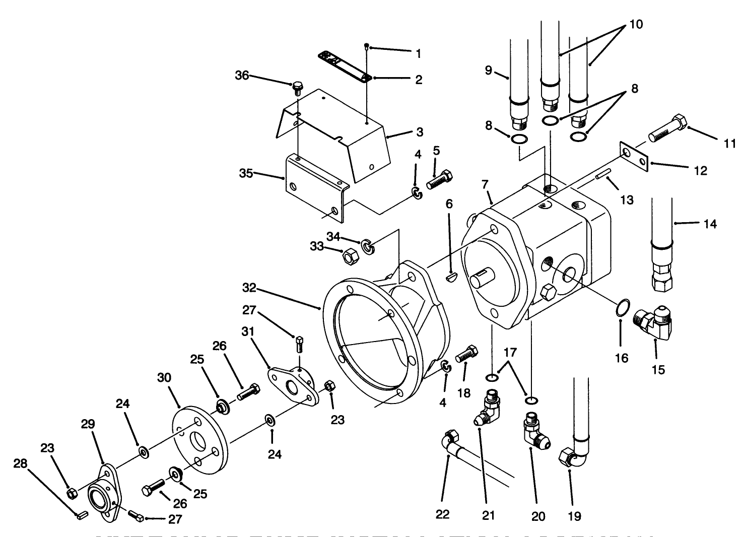 Hydraulic Pump Installation Assembly