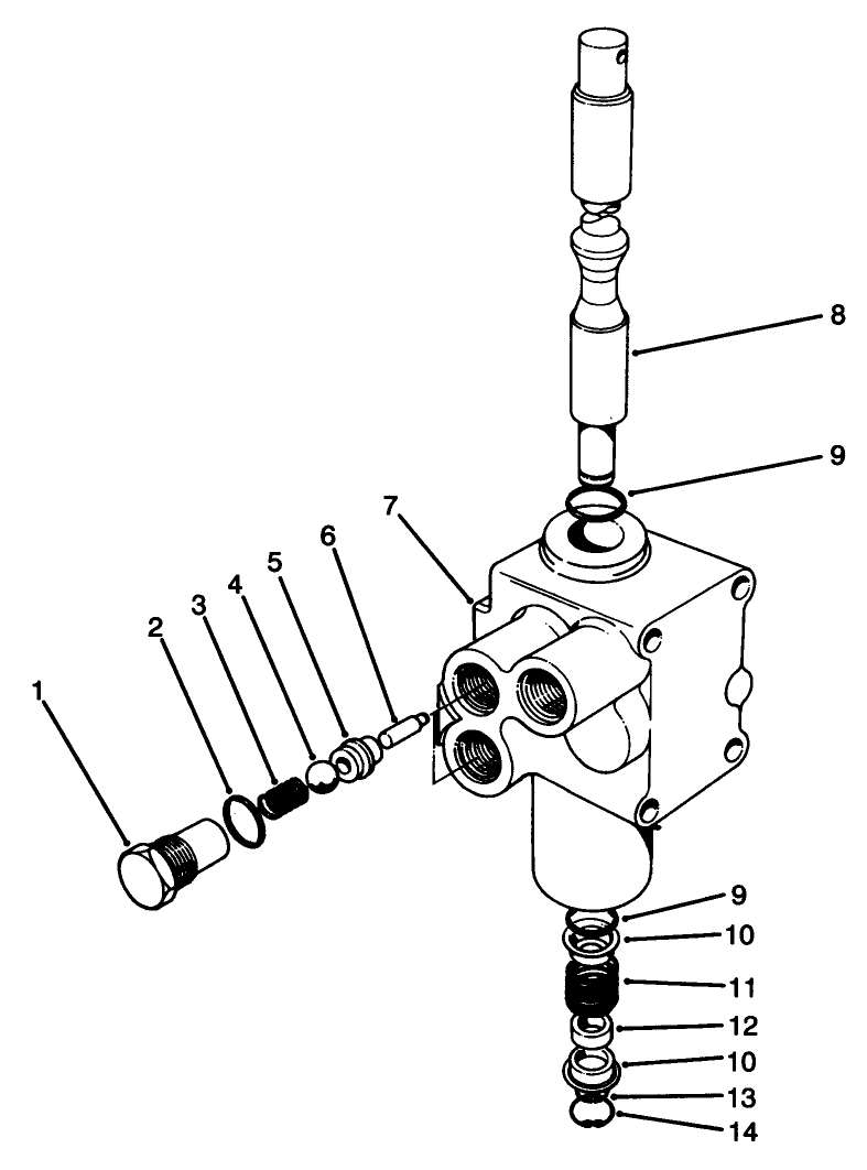Hydraulic Lift Valve Assembly No. 43-1950
