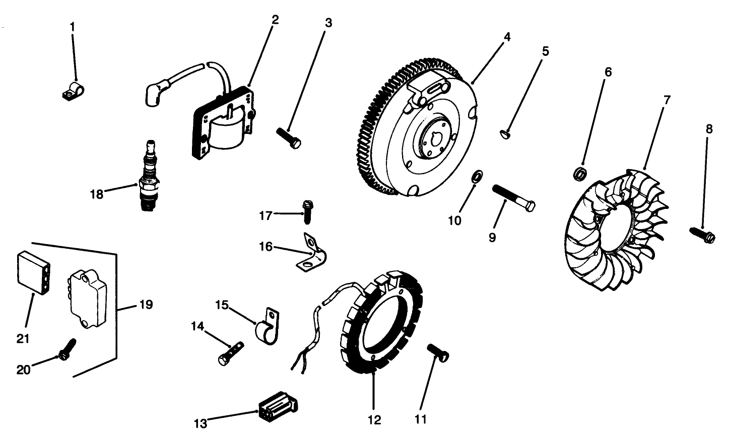 Engine Kohler Model M14s Spec. No. 601561 (cont.)