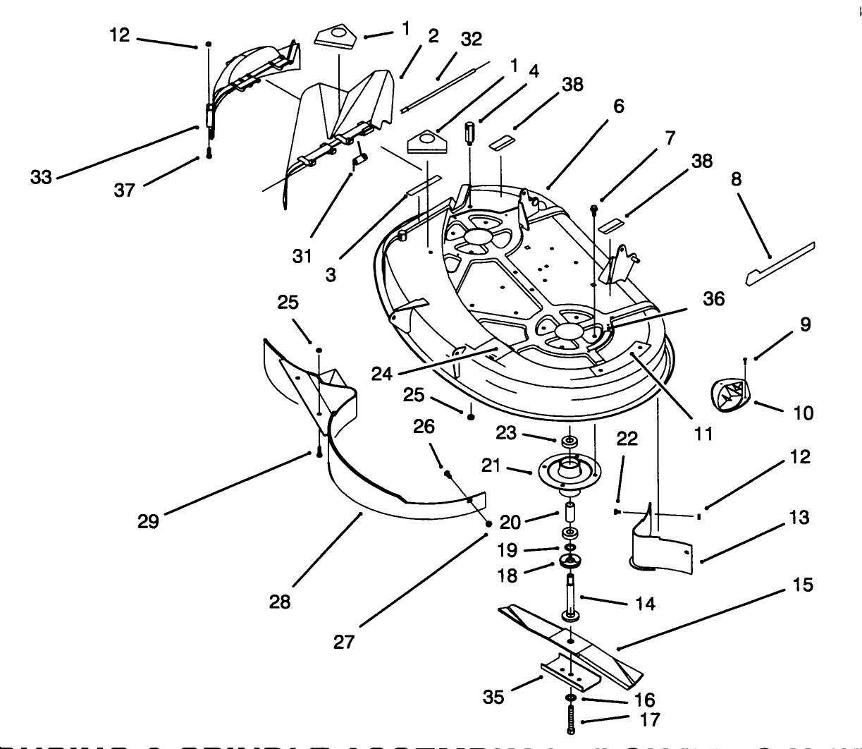 Housing & Spindle Assembly (38