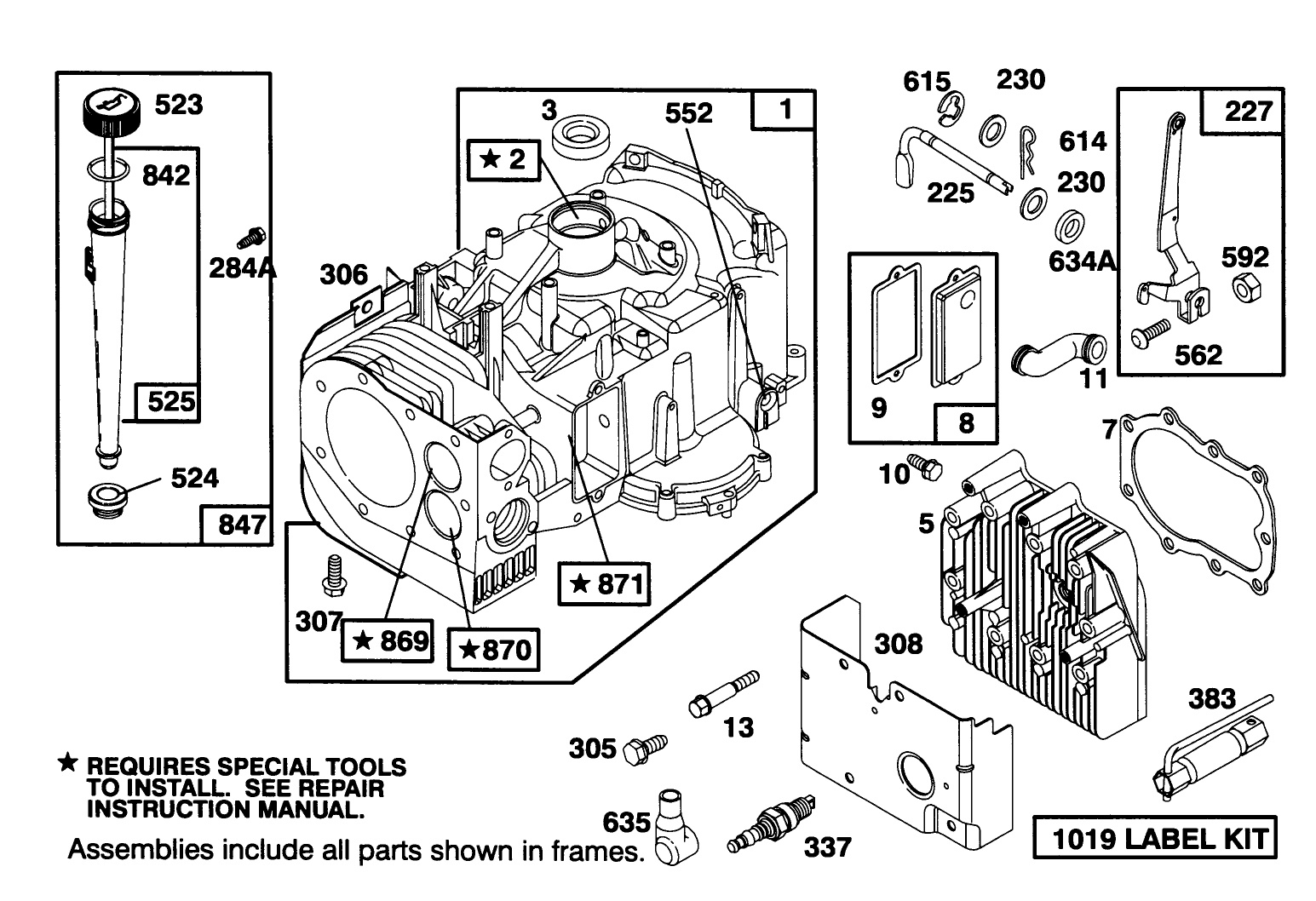 Engine Briggs & Stratton Model 286707-0453-01