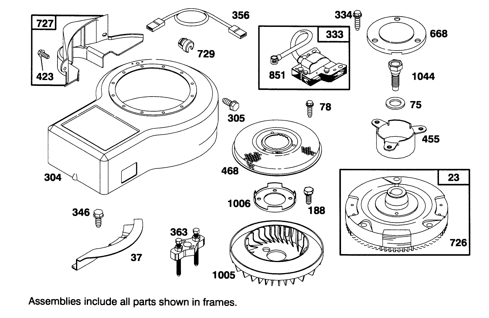 Engine Briggs & Stratton Model 286707-0453-01