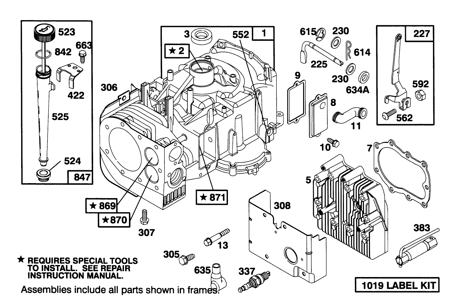 Engine Briggs & Stratton Model 283707-0156-01