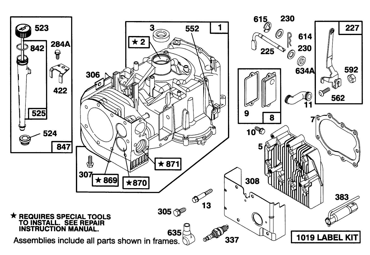 Engine Briggs & Stratton Model 282707-0119-01