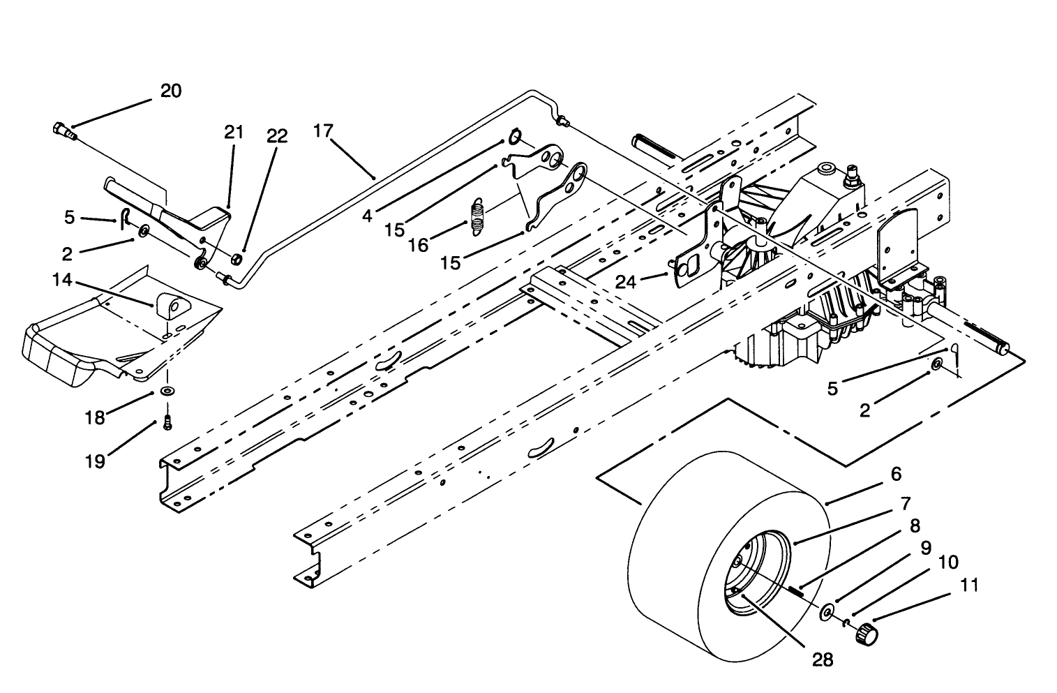 Speed Control & Rear Wheel Assembly