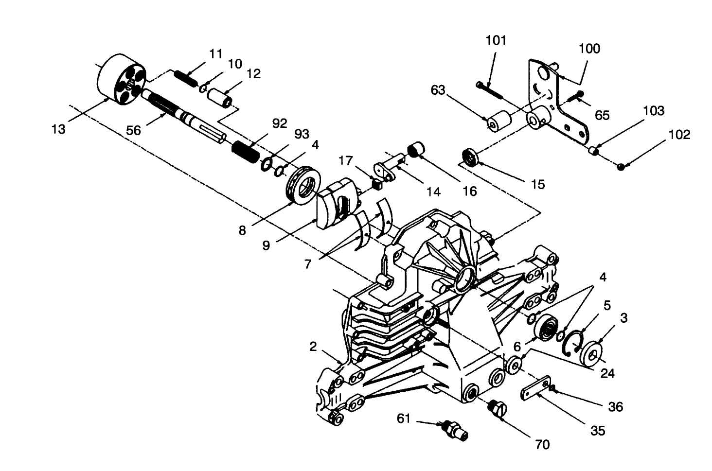 Hydrogear Transaxle Model No. 316-0500 (continued)