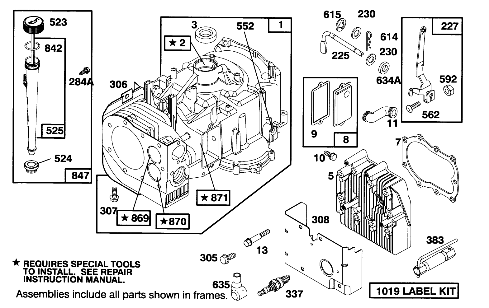 Engine Briggs & Stratton Model 28m707-0122-01