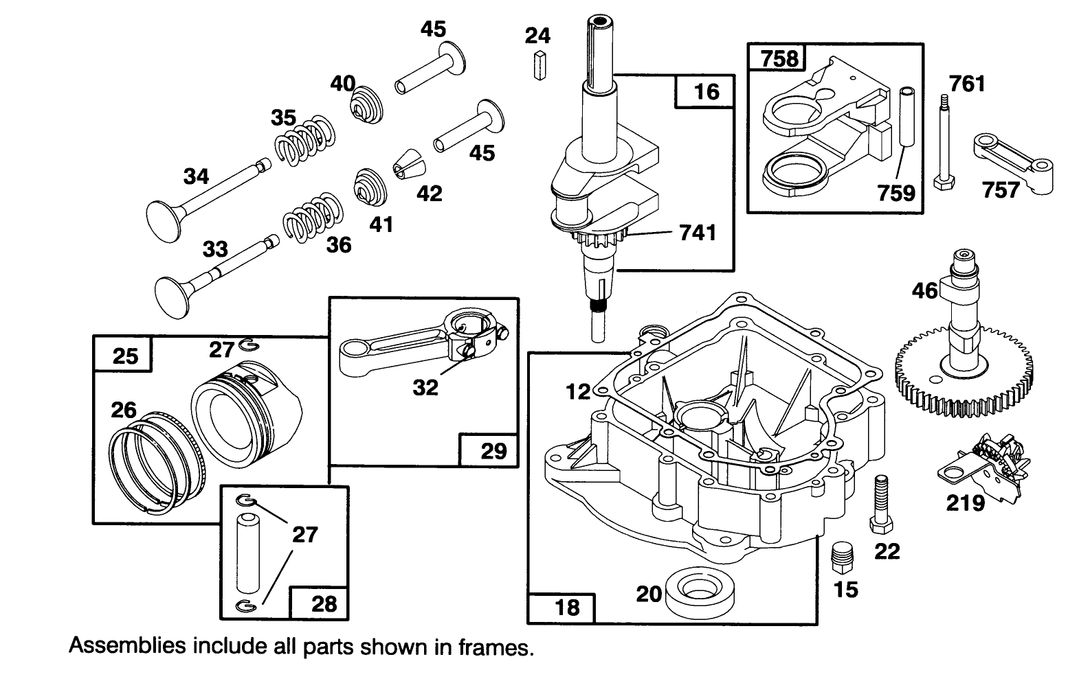 Engine Briggs & Stratton Model 28m707-0122-01