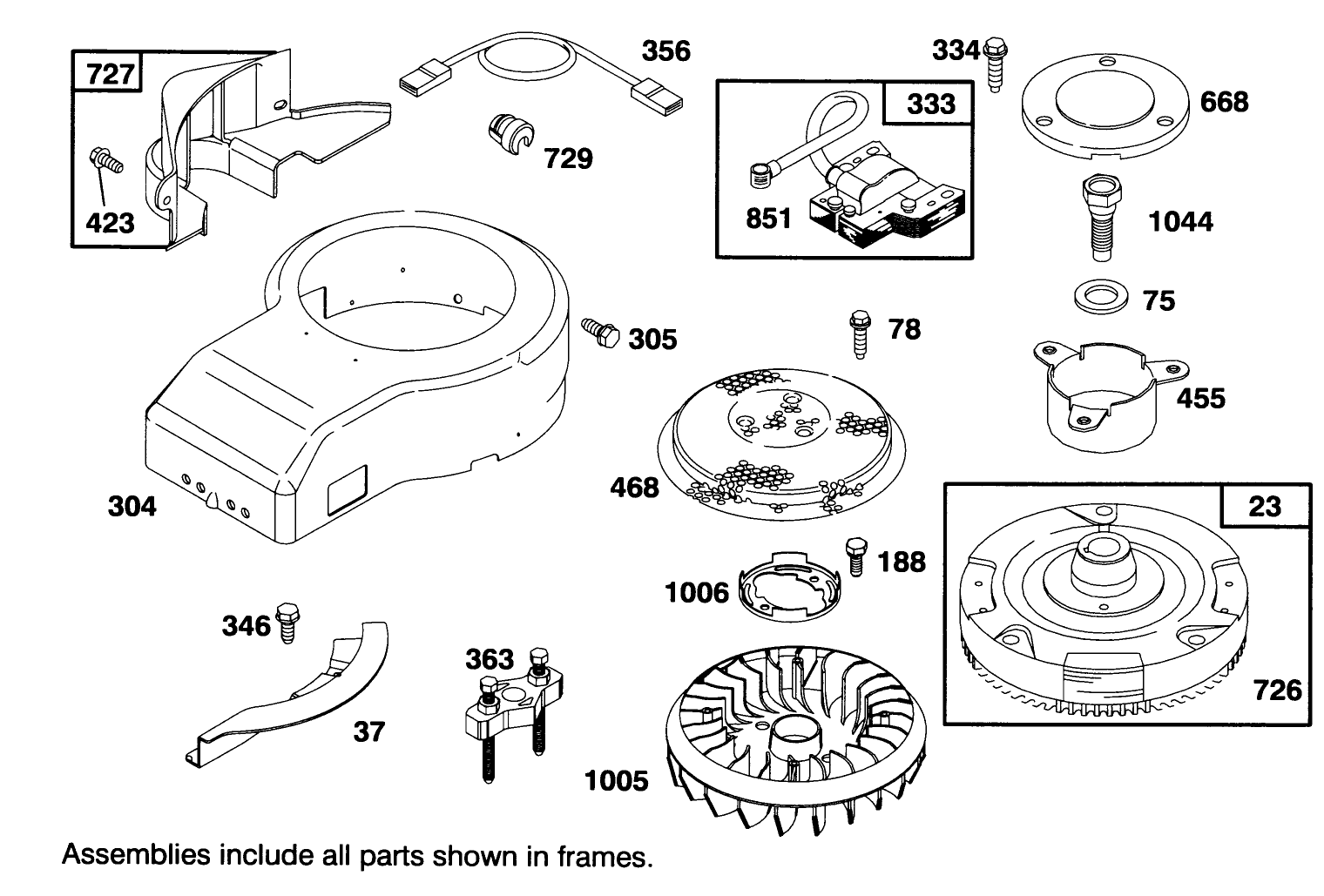 Engine Briggs & Stratton Model 28m707-0122-01