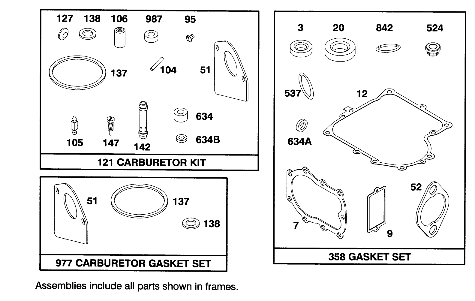 Engine Briggs & Stratton Model 28m707-0122-01
