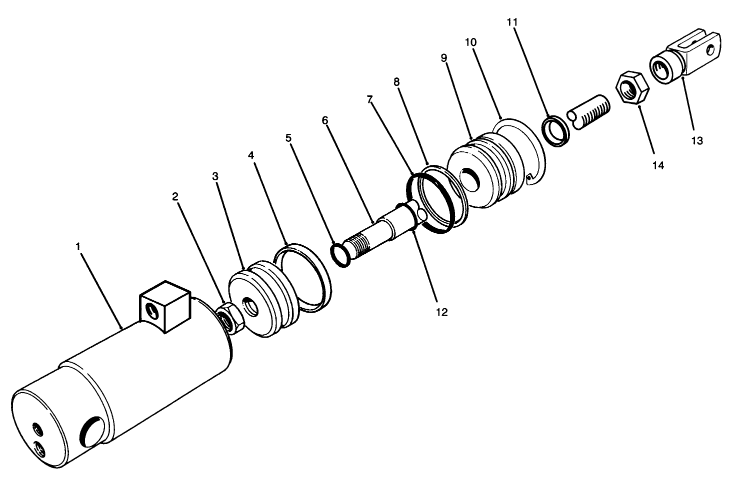 Hydraulic Cylinder Assembly No. 83-2580
