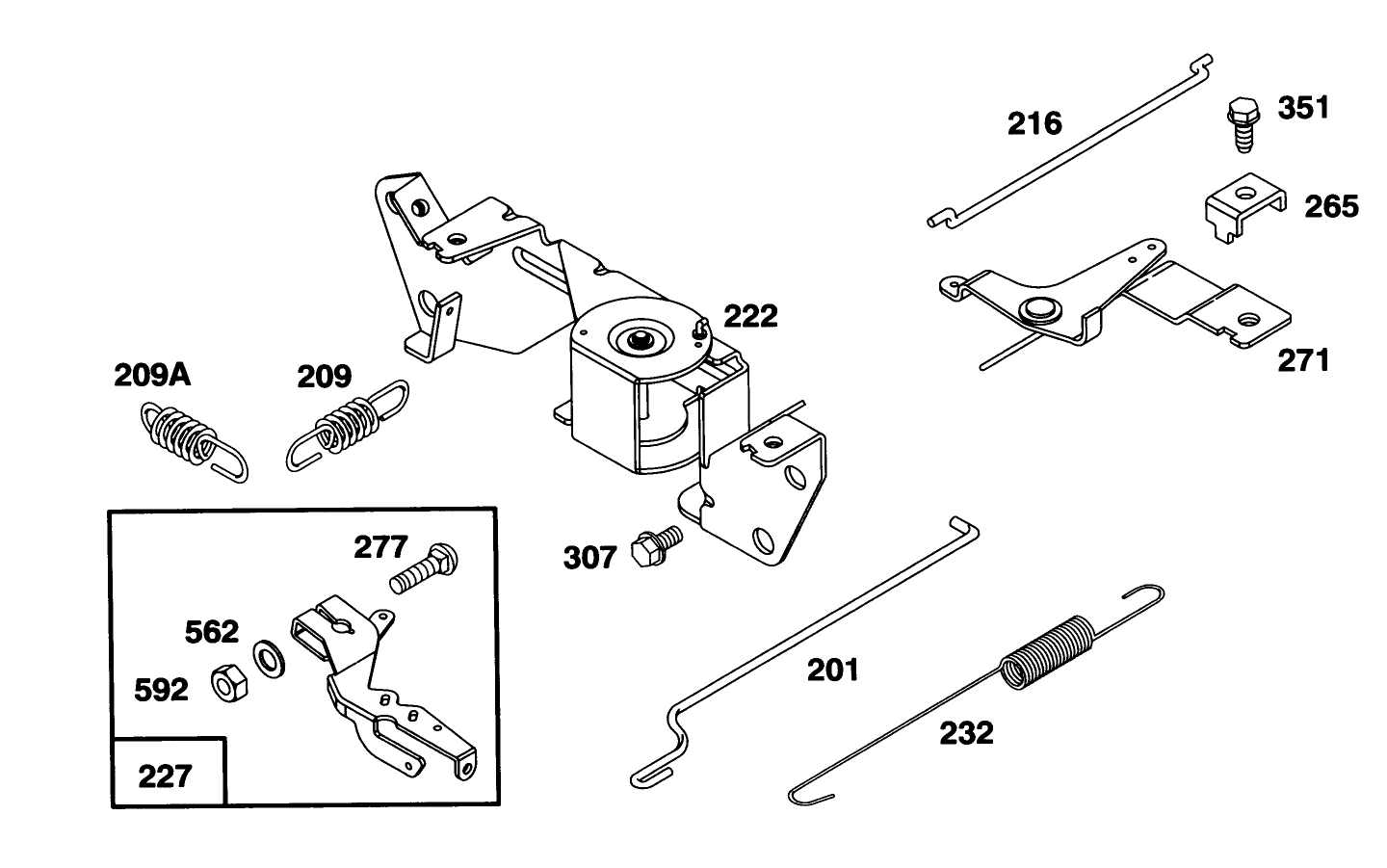 Engine Briggs & Stratton Model 303447-0411-01