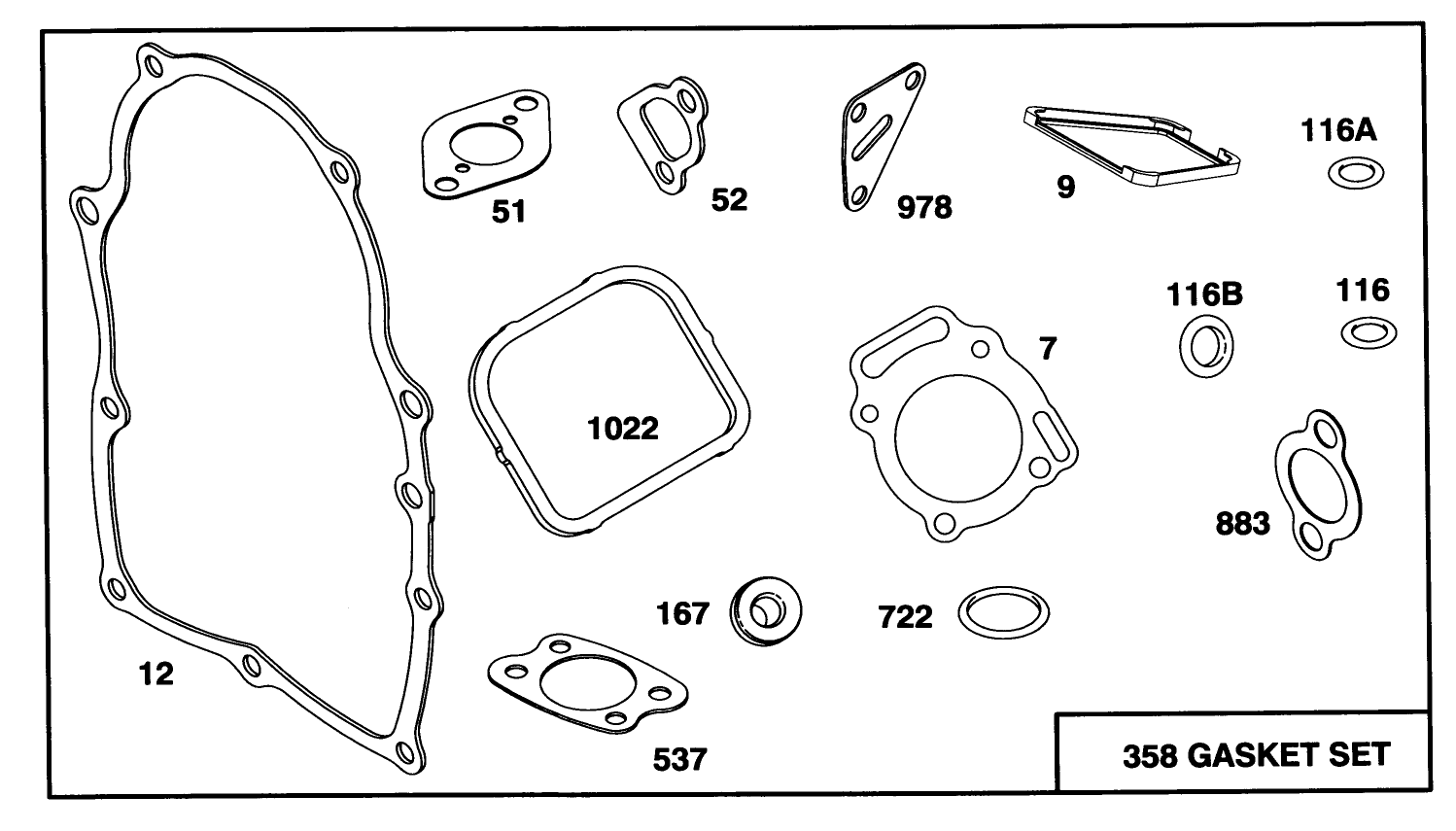 Engine Briggs & Stratton Model 303447-0411-01