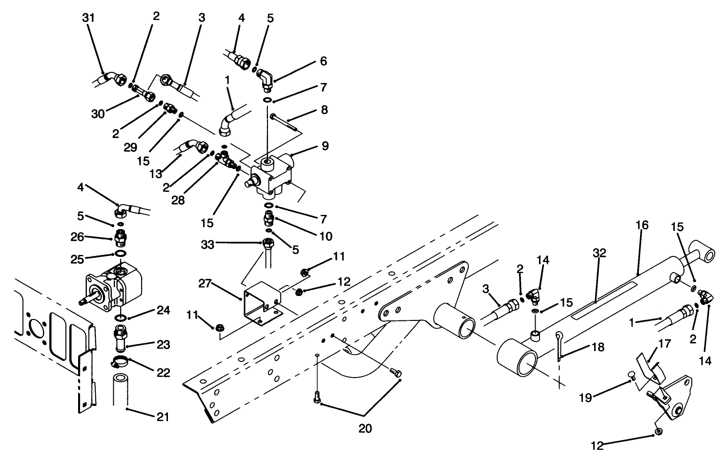 Lift Valve & Cylinder Assembly