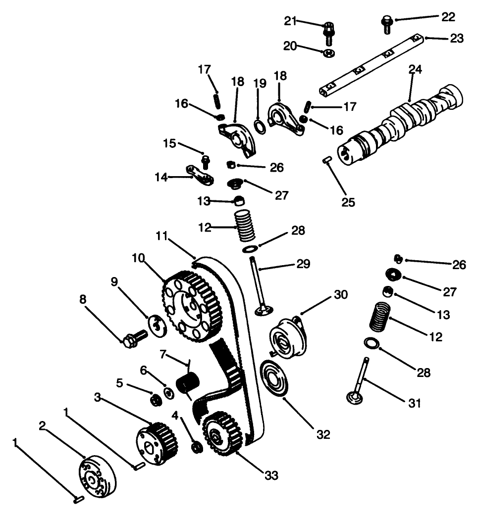 Camshaft & Valves Assembly
