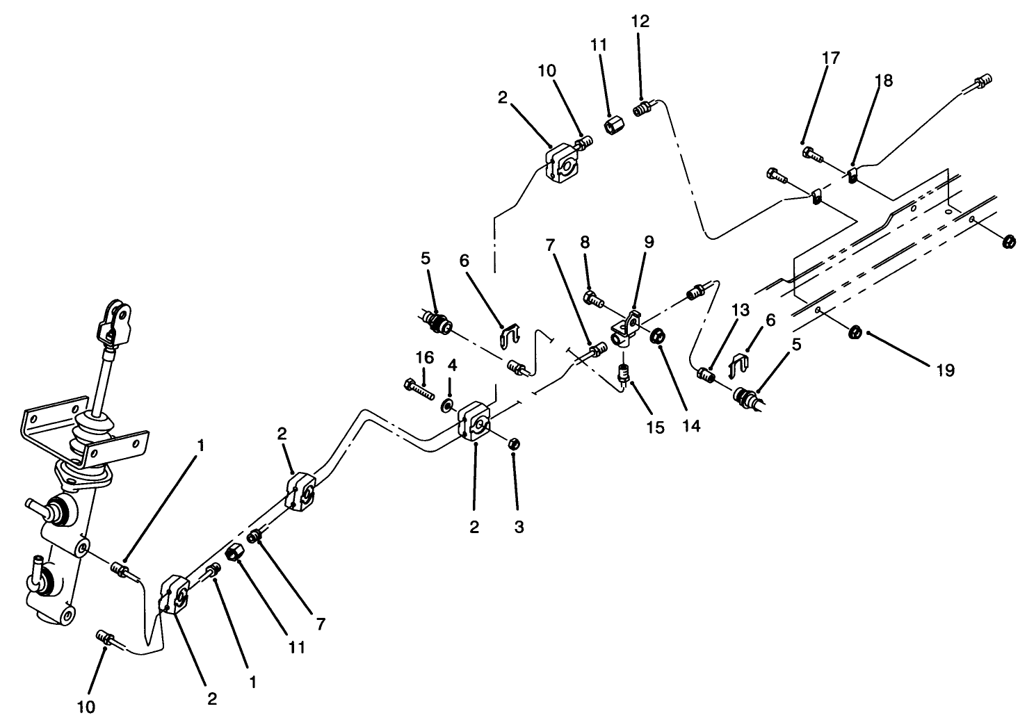 Hydraulic Brake Line Routing Assembly