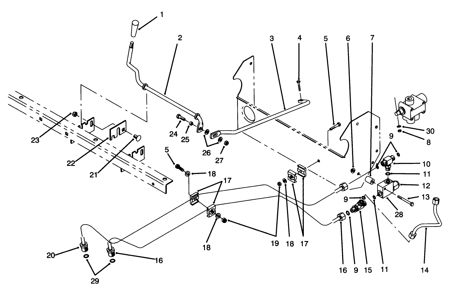 Lift Valve Linkage Assembly
