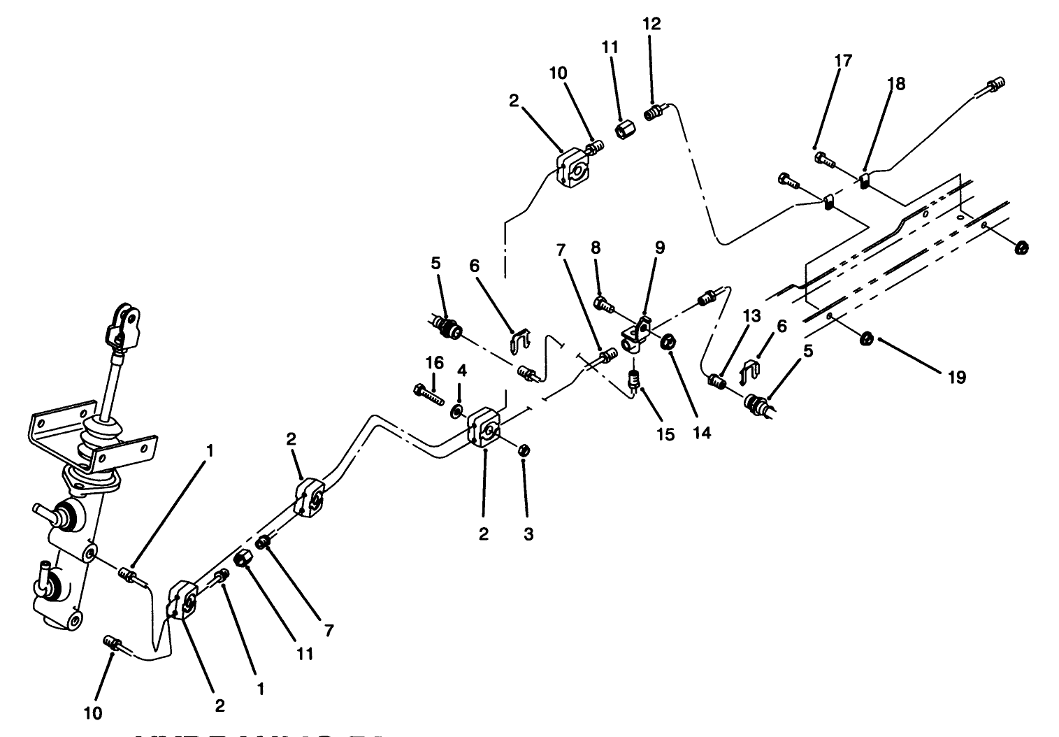 Hydraulic Brake Line Routing Assembly