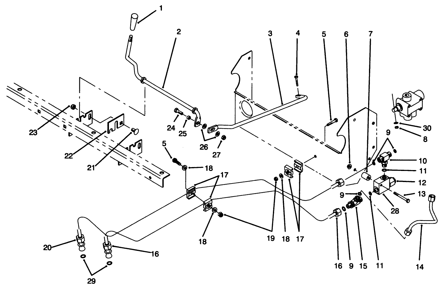 Lift Valve Linkage Assembly