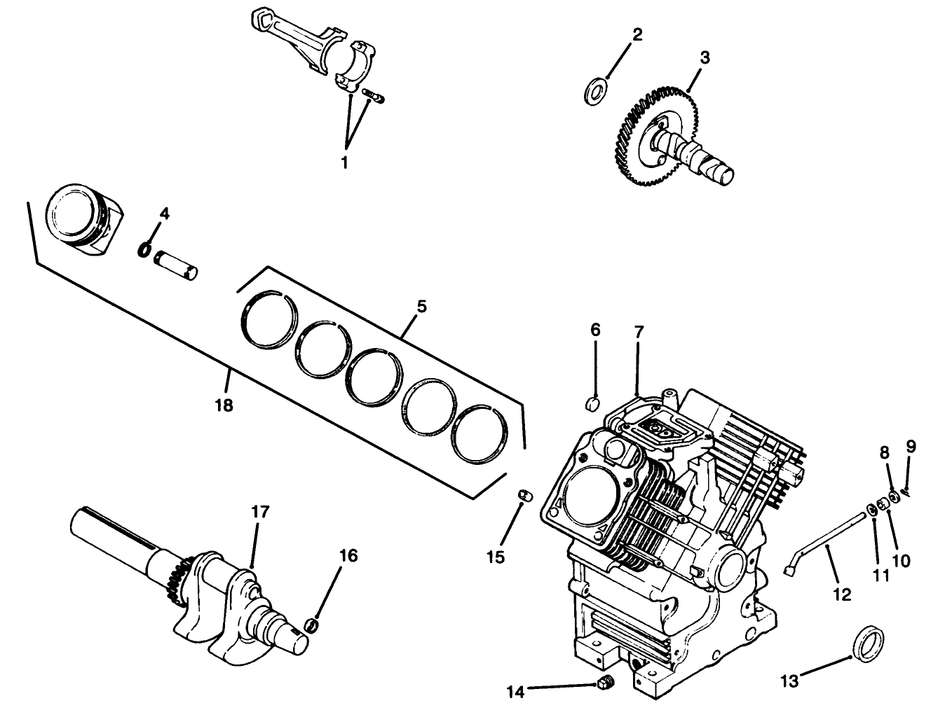 Engine Kohler Model Ch22s Spec. No. 66513