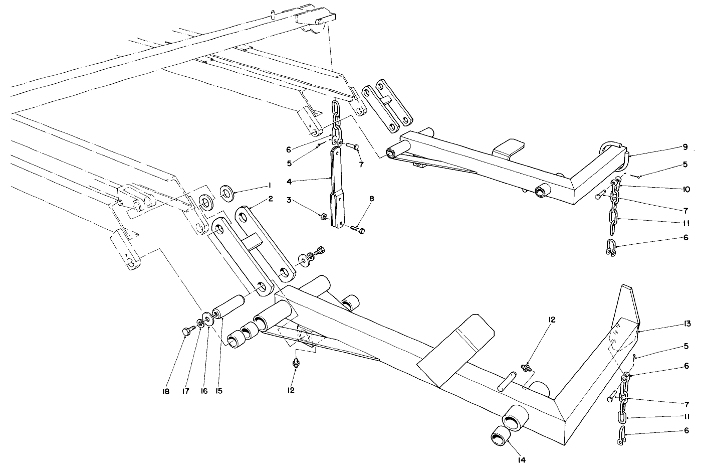Lift Arm Assemblies No. 6-7