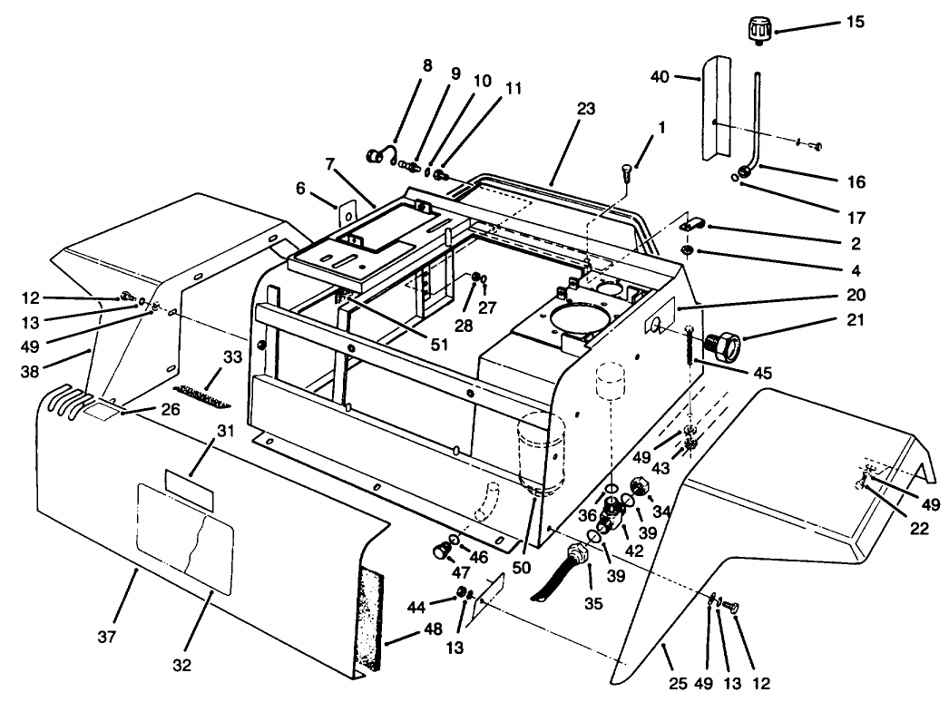 Fenders & Center Console Assembly