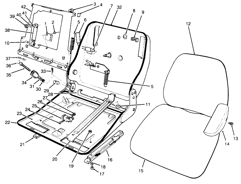 Suspension Seat Assembly