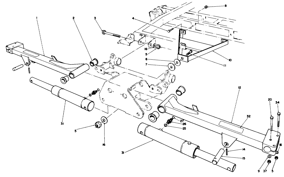 No. 2 & 3 Lift Arms Assembly