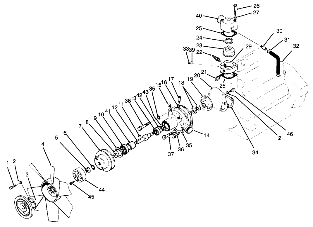 Water Pump & Thermostat Housing Assembly