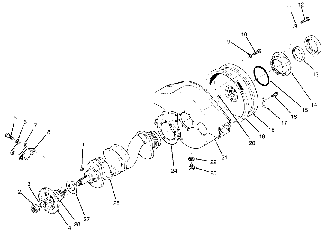 Crankshaft & Flywheel Housing Components