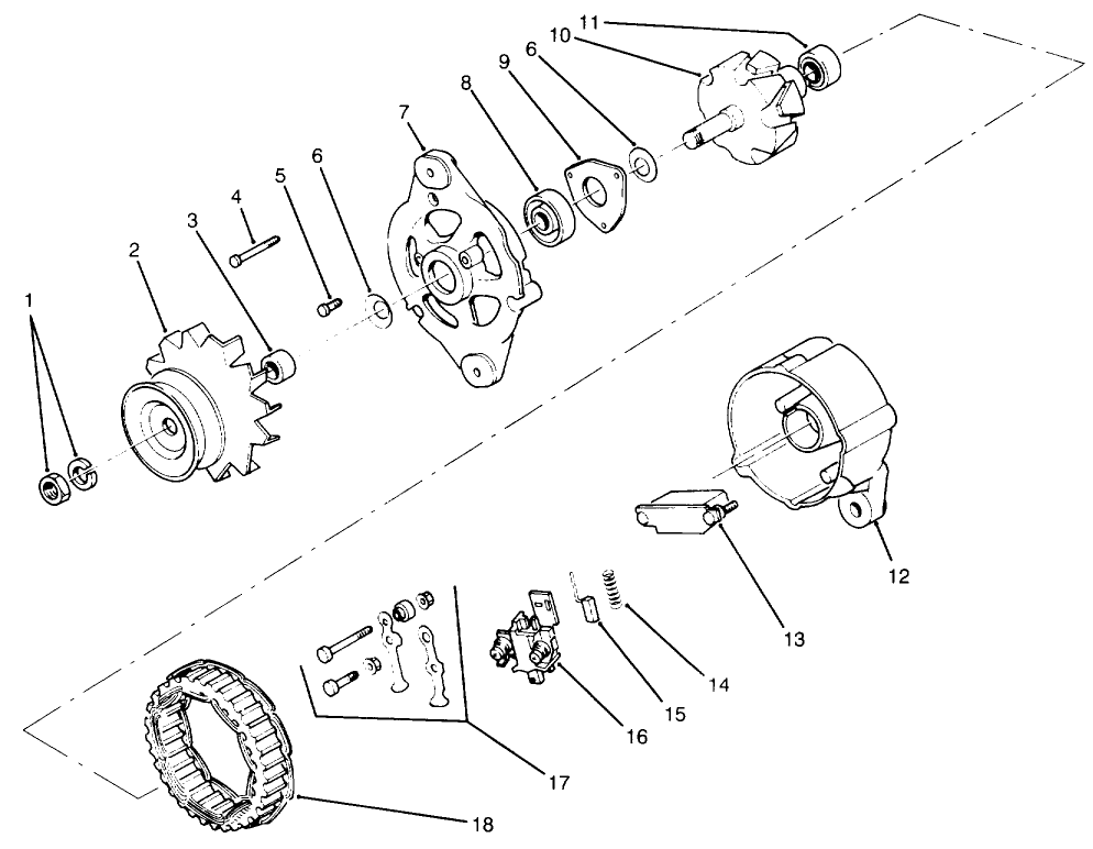 Alternator Assembly No. 60-5421