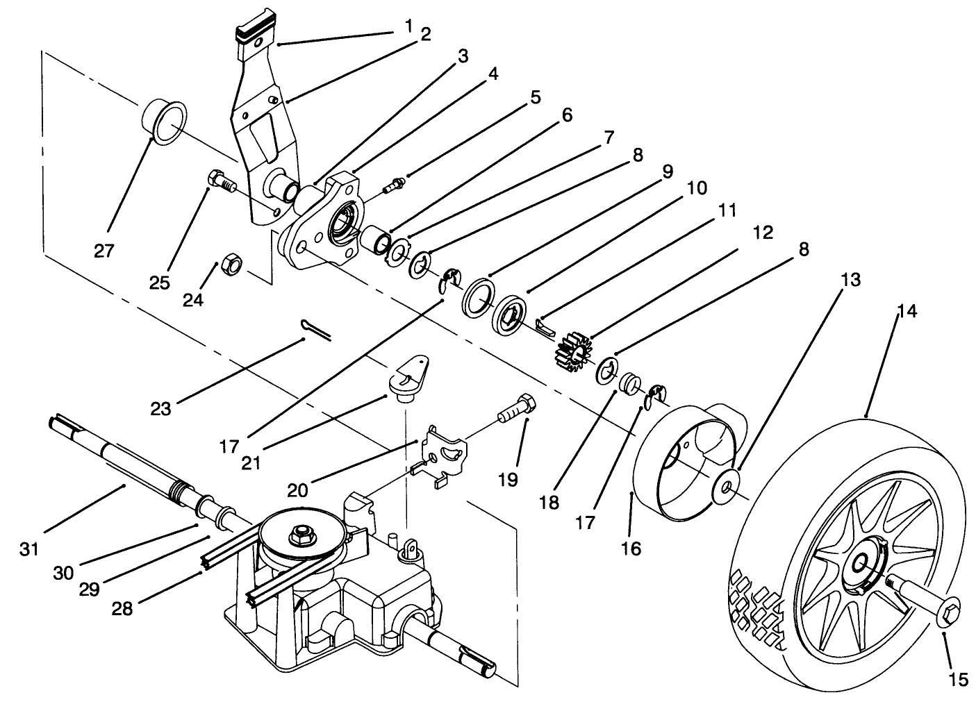 Rear Wheel Drive Assembly
