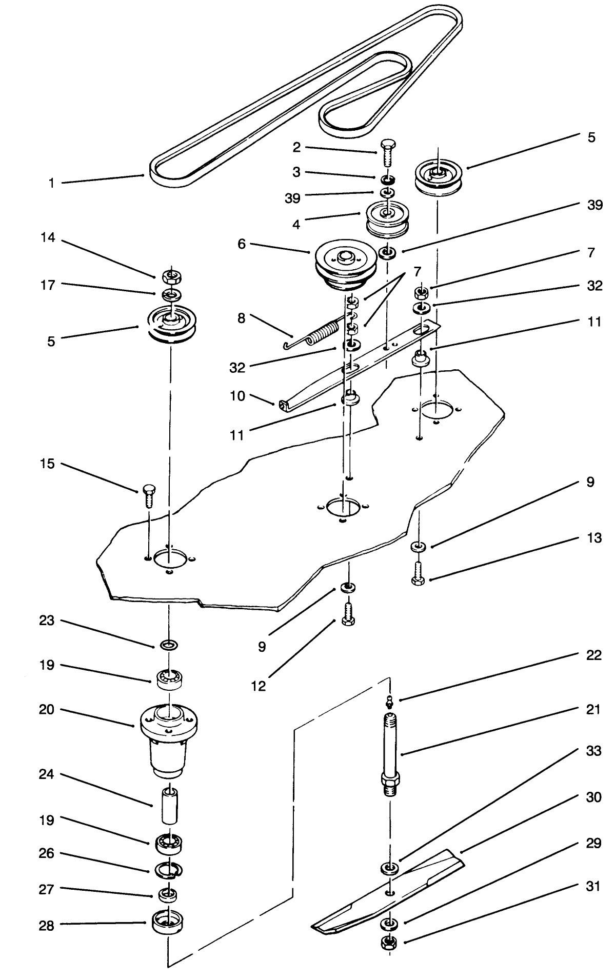 Belt & Spindle Assembly