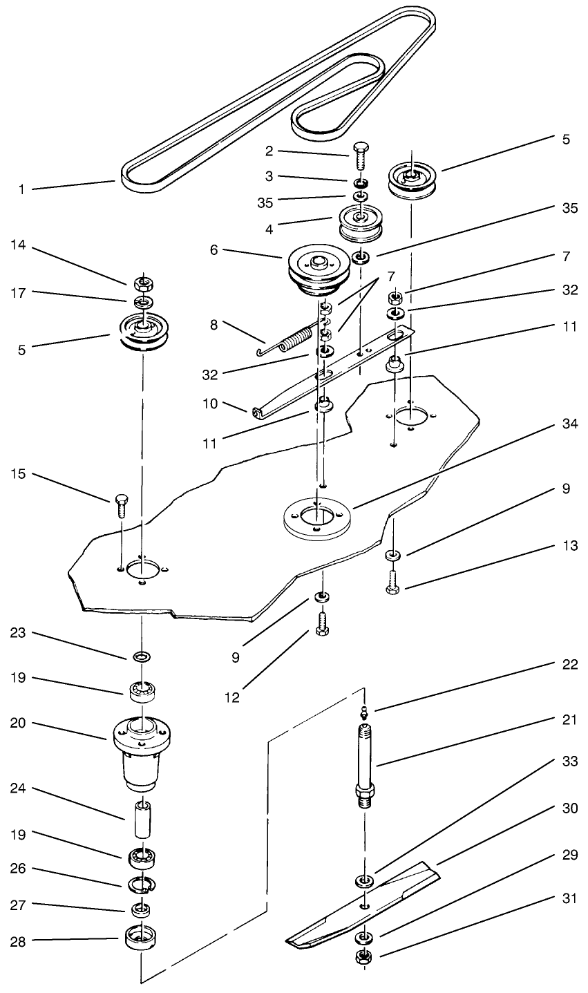 Belt & Spindle Assembly