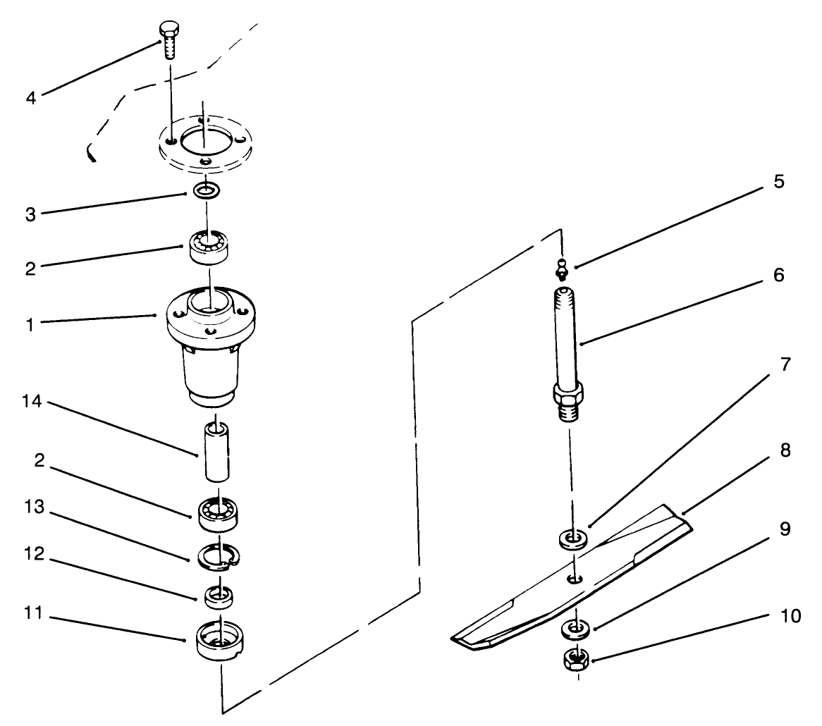Spindle & Blade Assembly