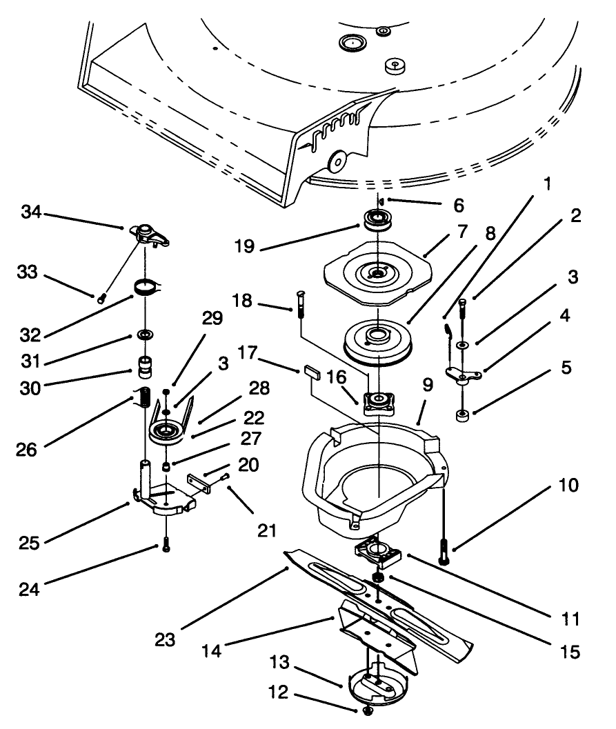 Blade Brake Clutch Assembly