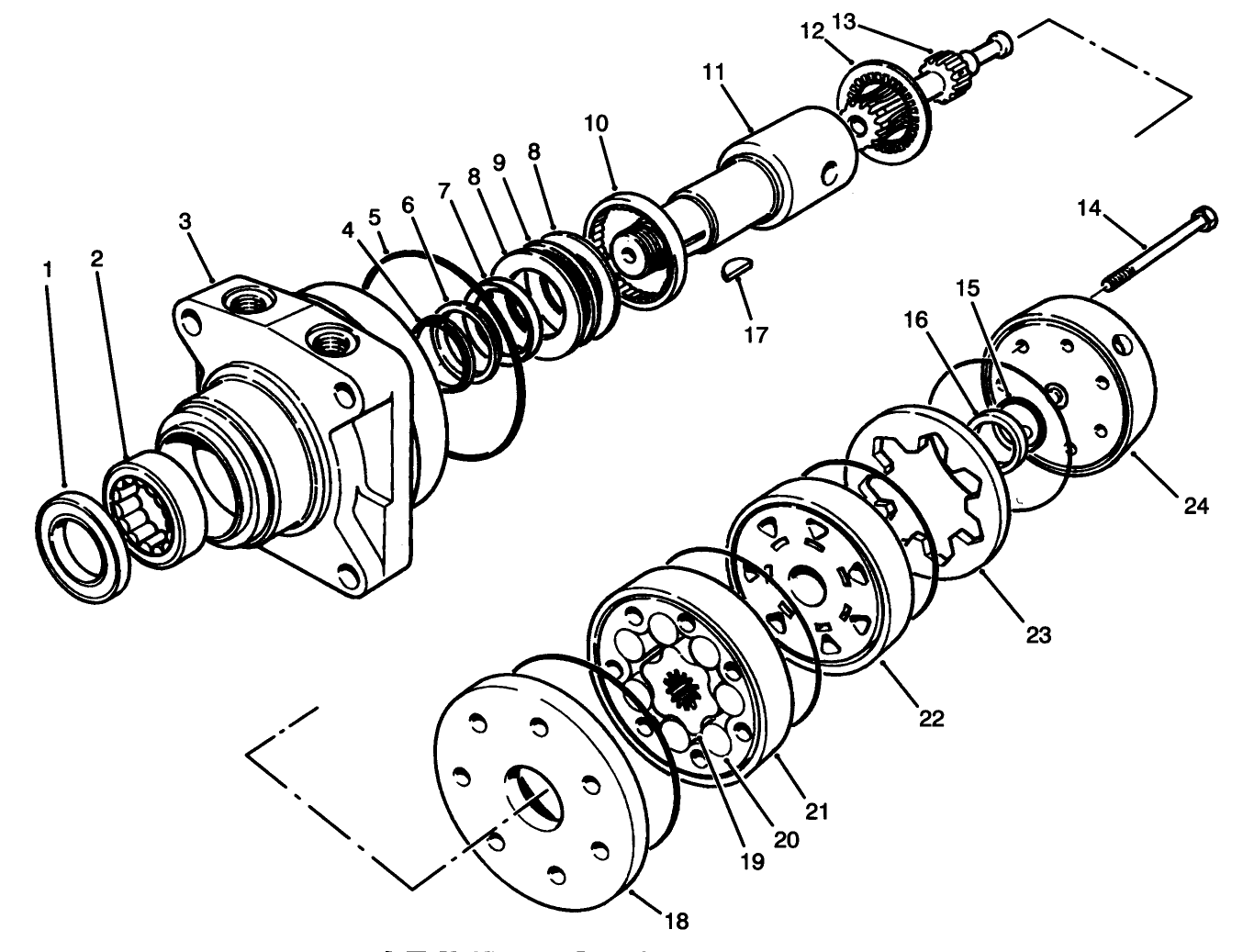 Hydraulic Drive Motor Front No. 75-9830