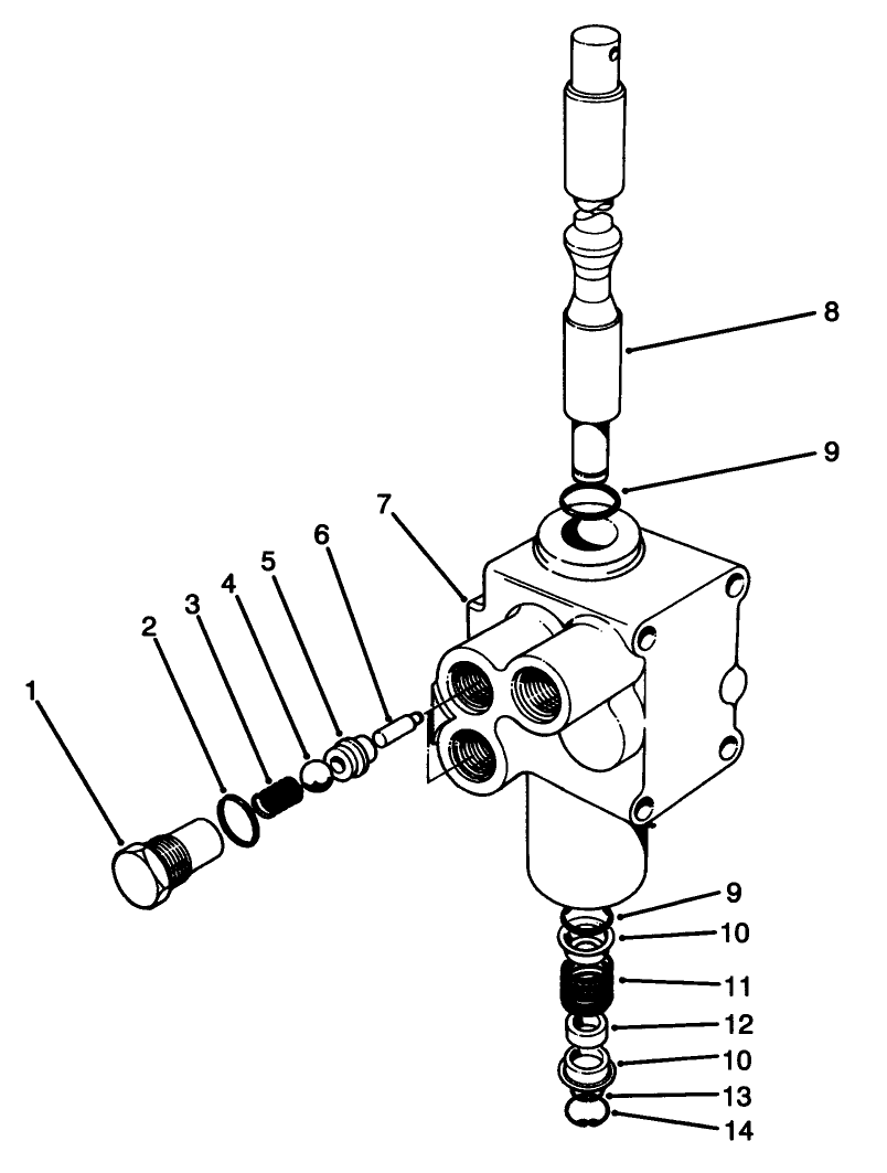 Hydraulic Lift Valve Assembly No. 43-1950
