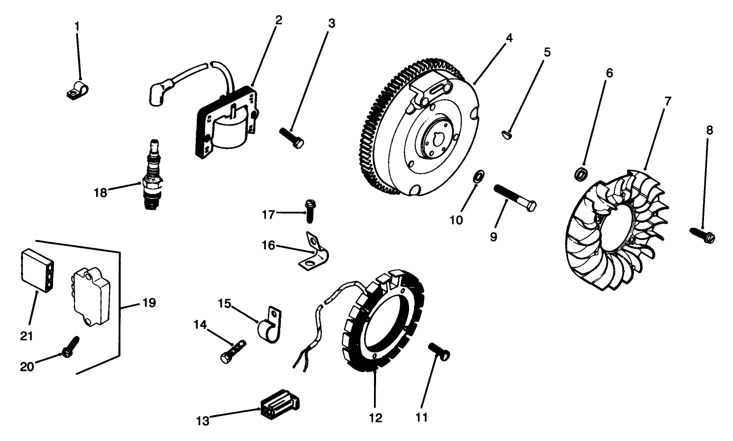 Engine Kohler Model M14s Spec. No. 601561 (cont.)