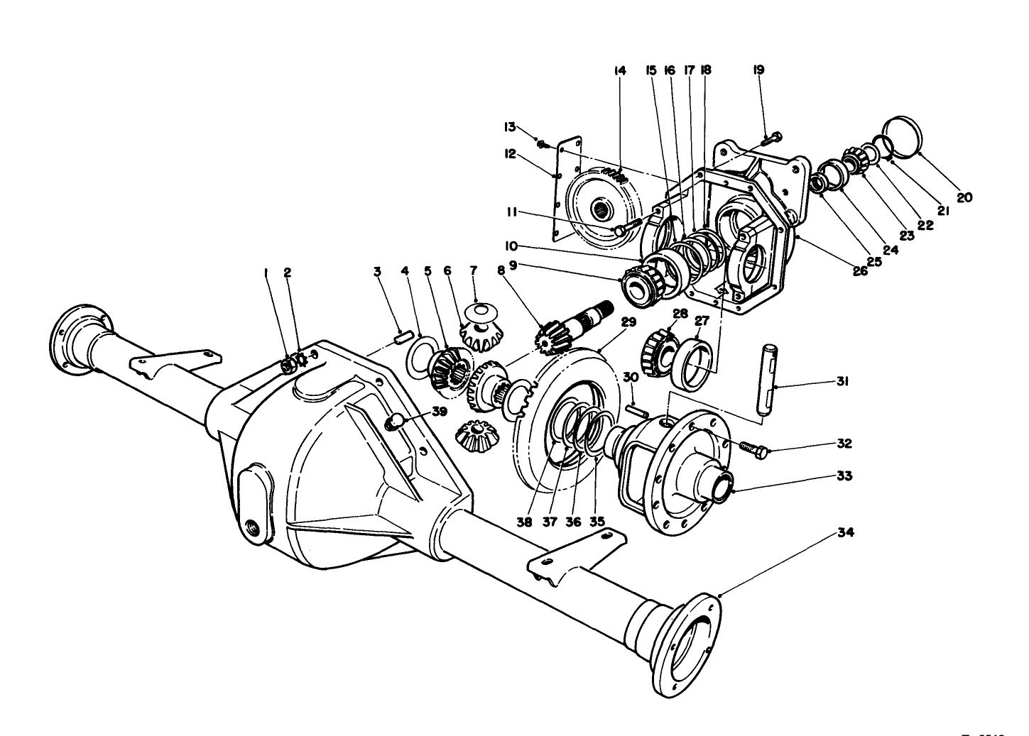 Front Axle Assembly No. 86-9600