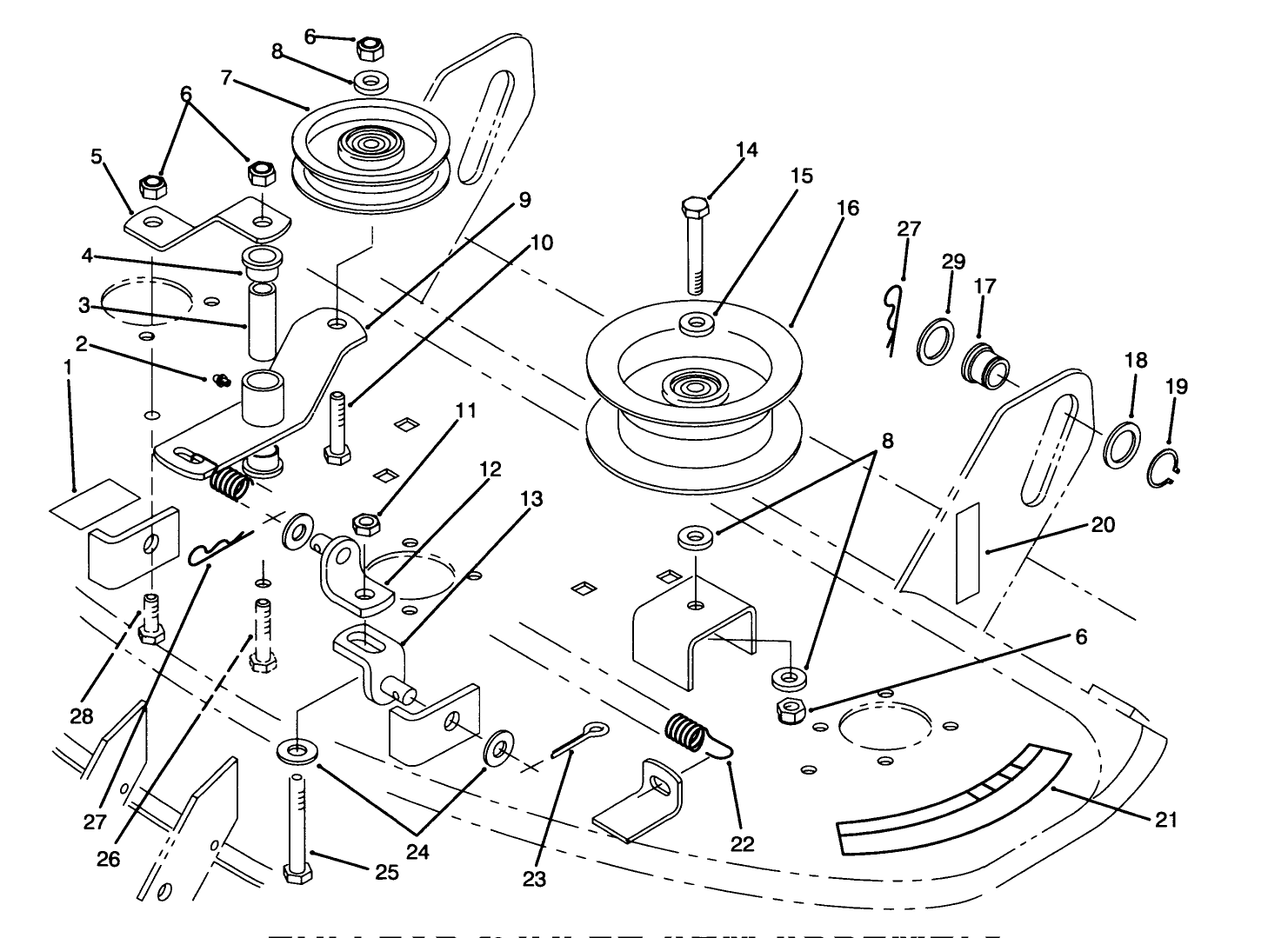 Pulleys & Idler Arm Assembly