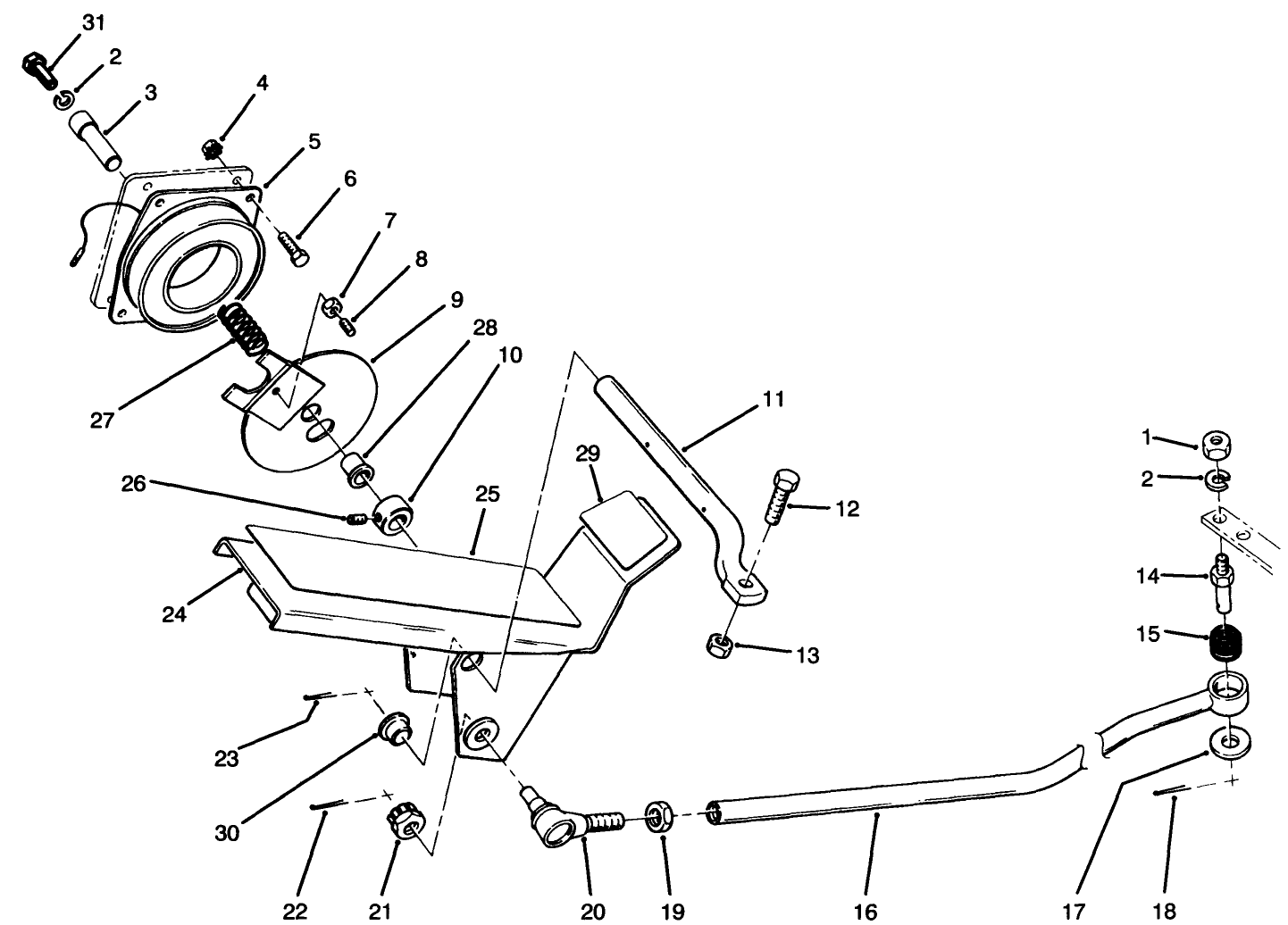 Traction Pedal & Cruise Control Assembly