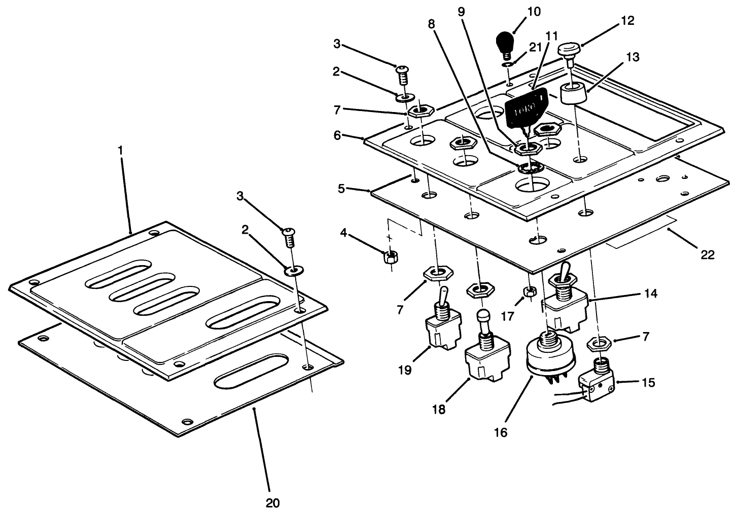 Lower Control Panel Assembly