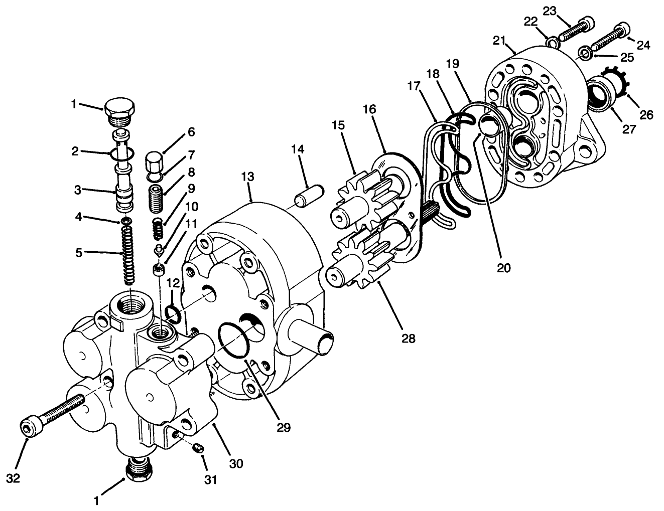 Gear Pump & Flow Divider No. 69-2220
