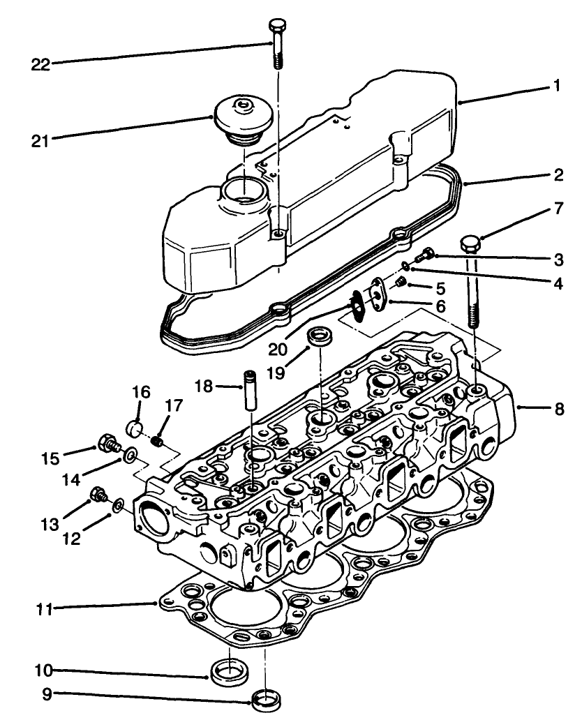 Rocker Cover & Cylinder Head Assembly