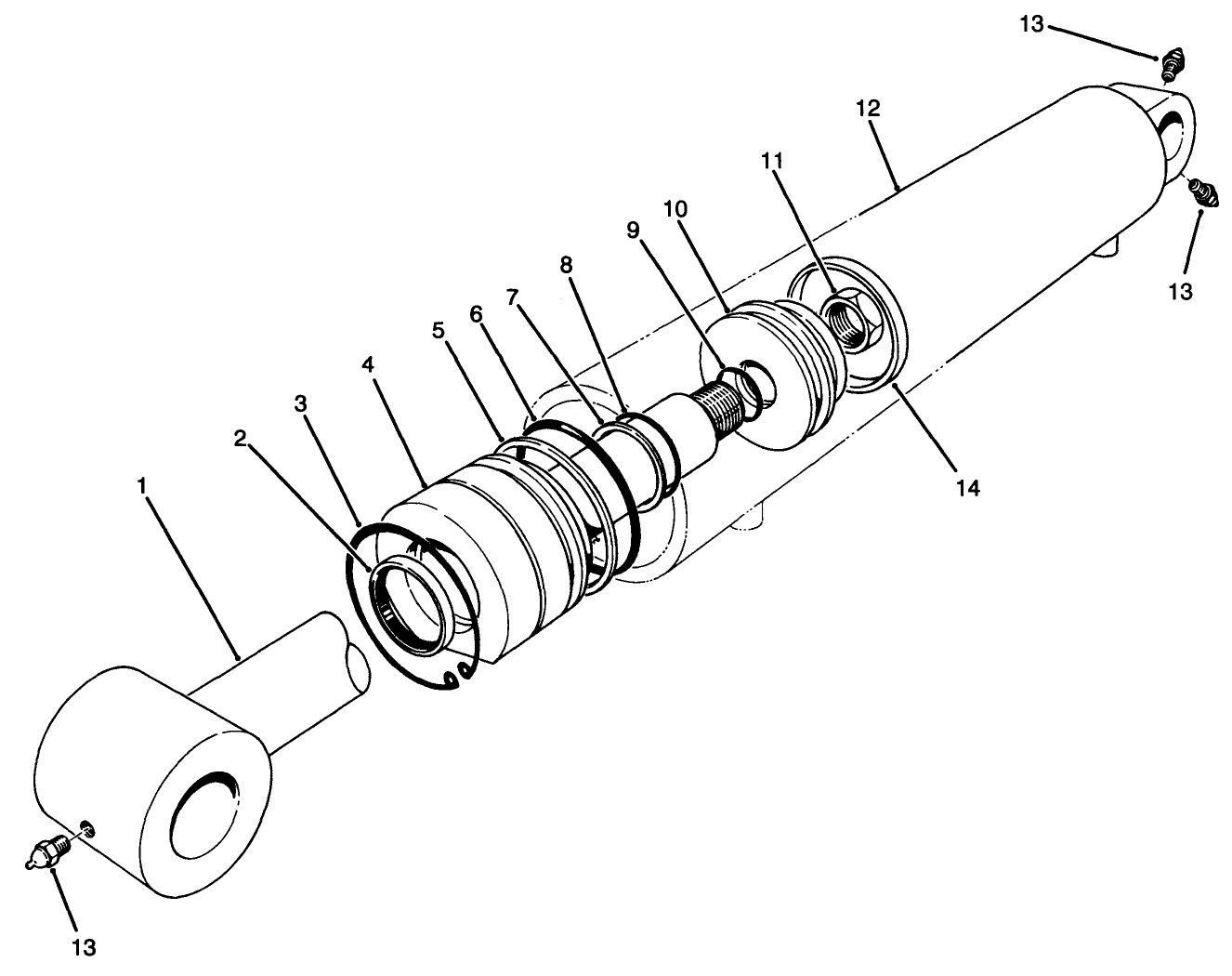 Hydraulic Cylinder Assembly No. 92-4971