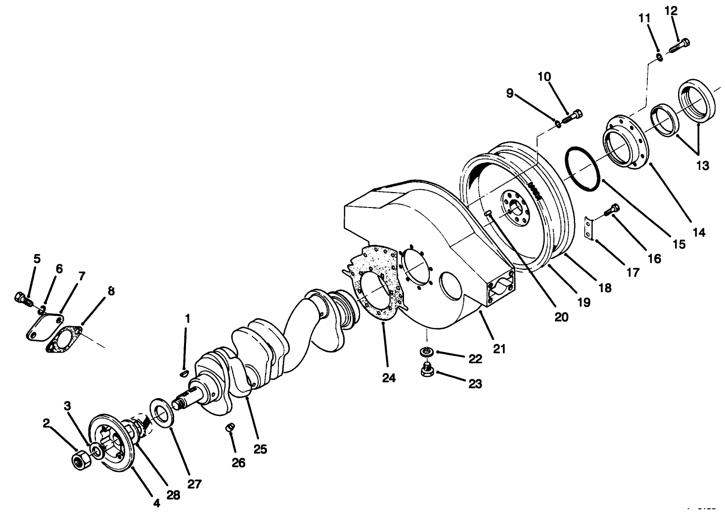 CRANKSHAFT & FLYWHEEL HOUSING COMPONENTS