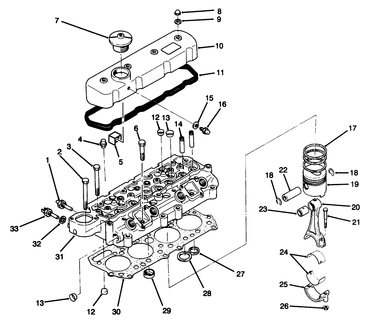 CYLINDER HEAD & PISTON COMPONENTS